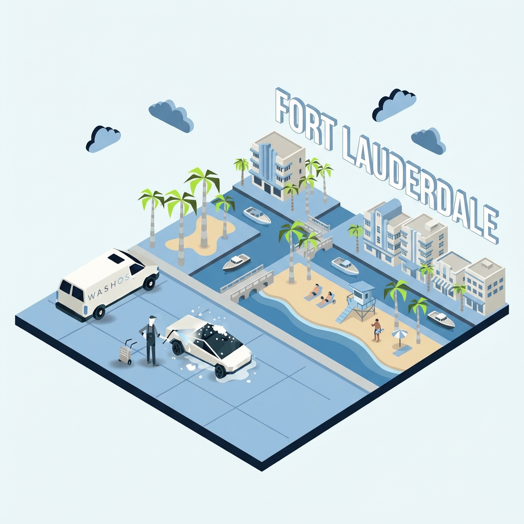 Mobile car detailing service at home in Broward County