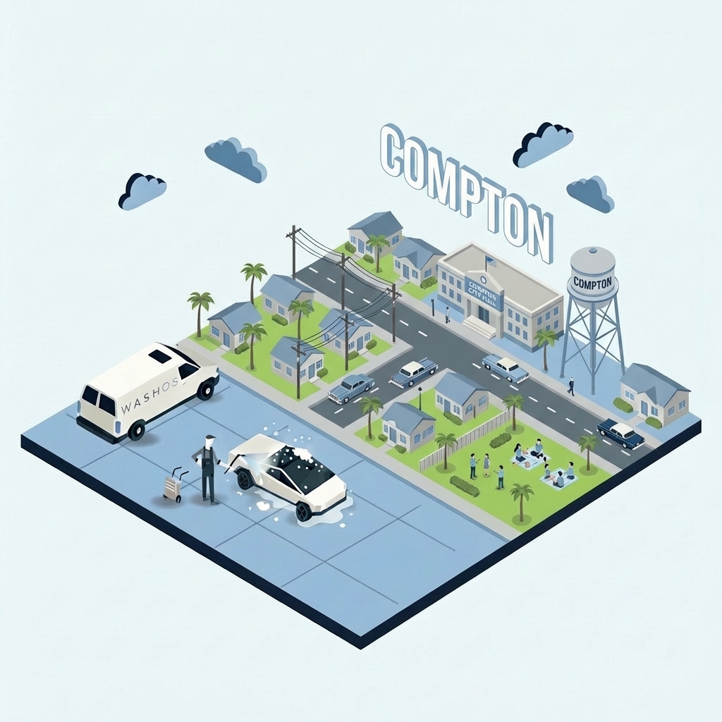 Mobile car detailing service at home in Compton