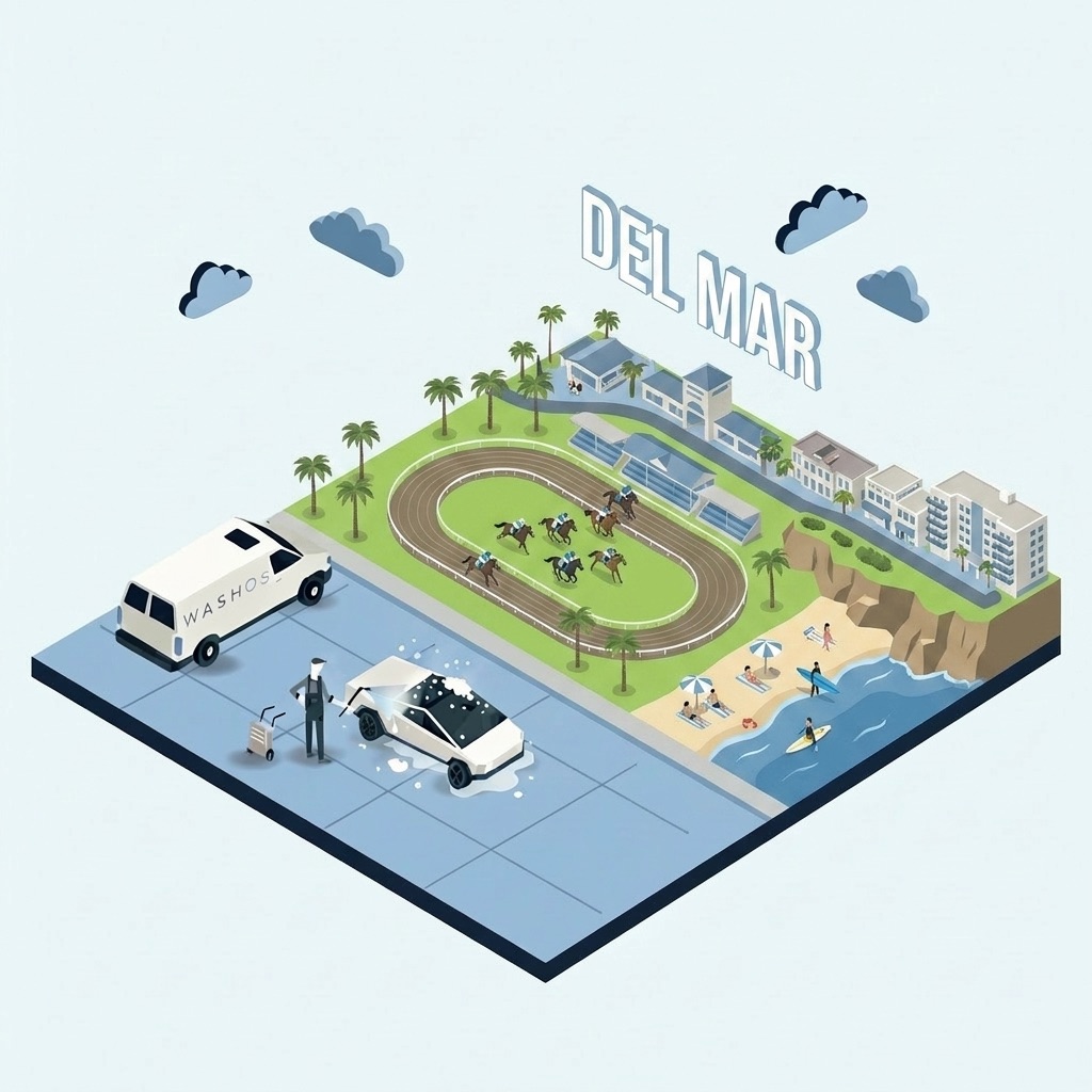 Mobile car detailing service at home in Del Mar