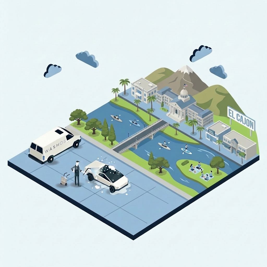 Mobile car detailing service at home in El Cajon