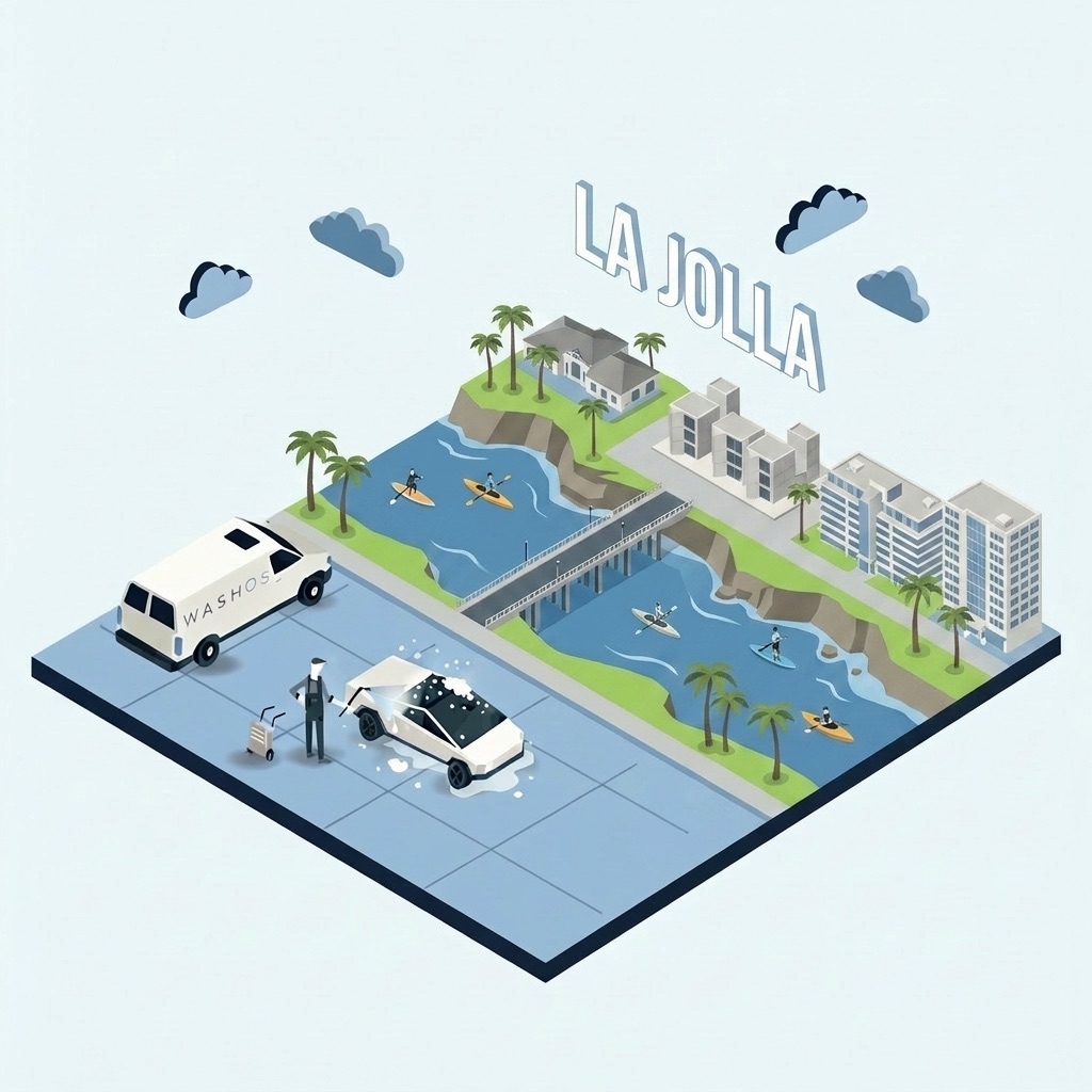 Mobile car detailing service at home in La Jolla