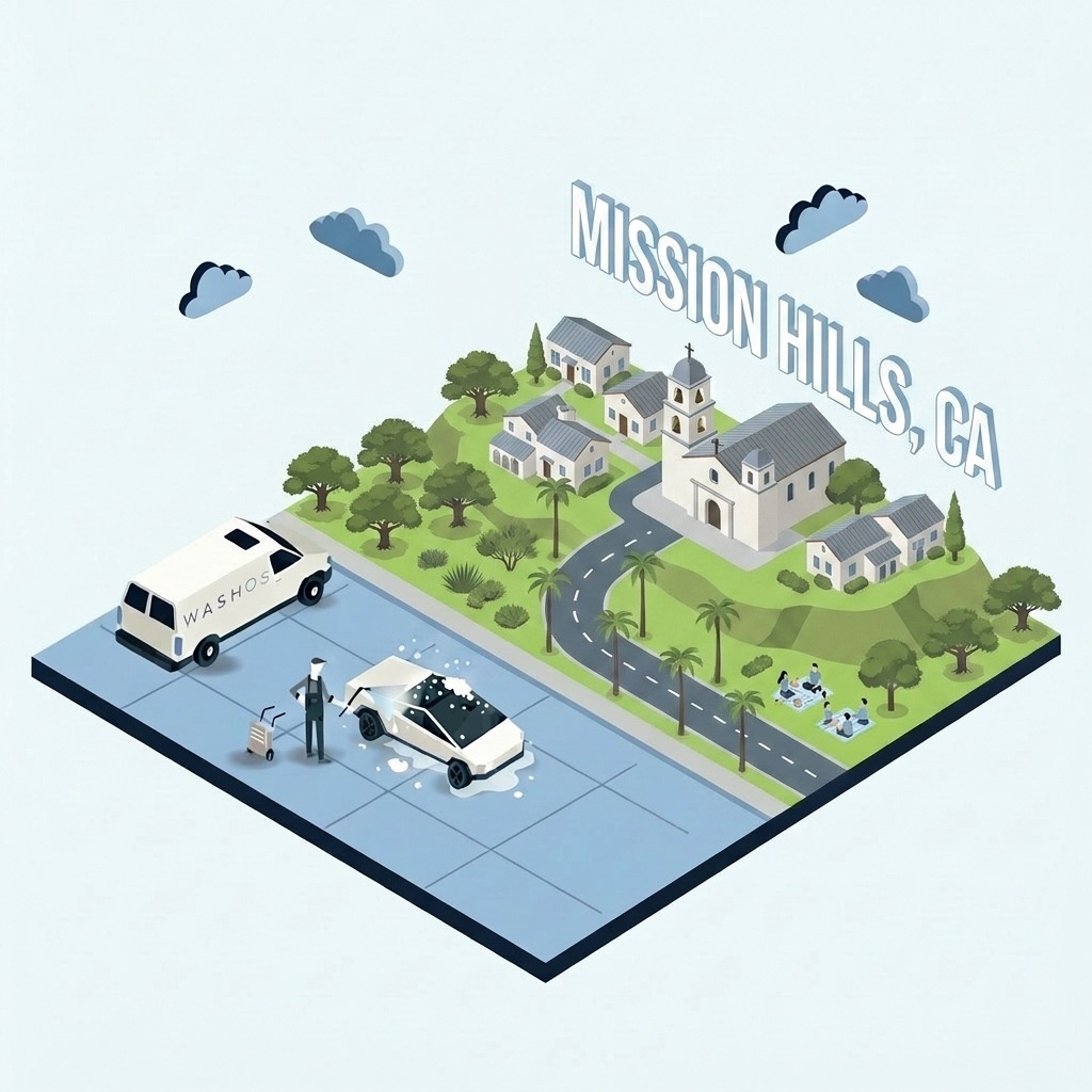 Mobile car detailing service at home in Mission Hills