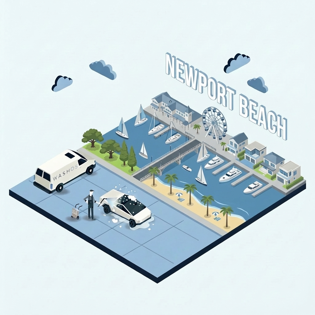 Mobile car detailing service at home in Newport Beach