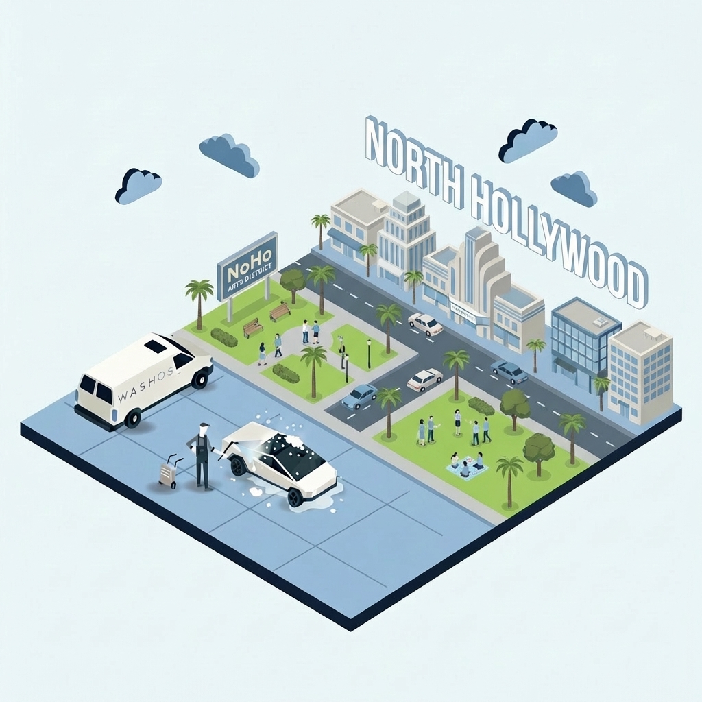 Mobile car detailing service at home in North Hollywood