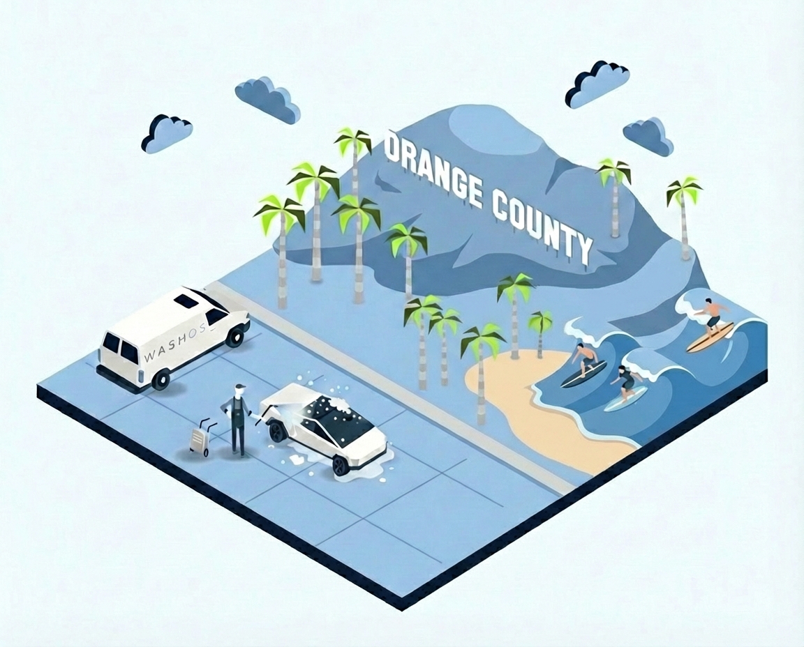 Mobile car detailing service at home in Orange County