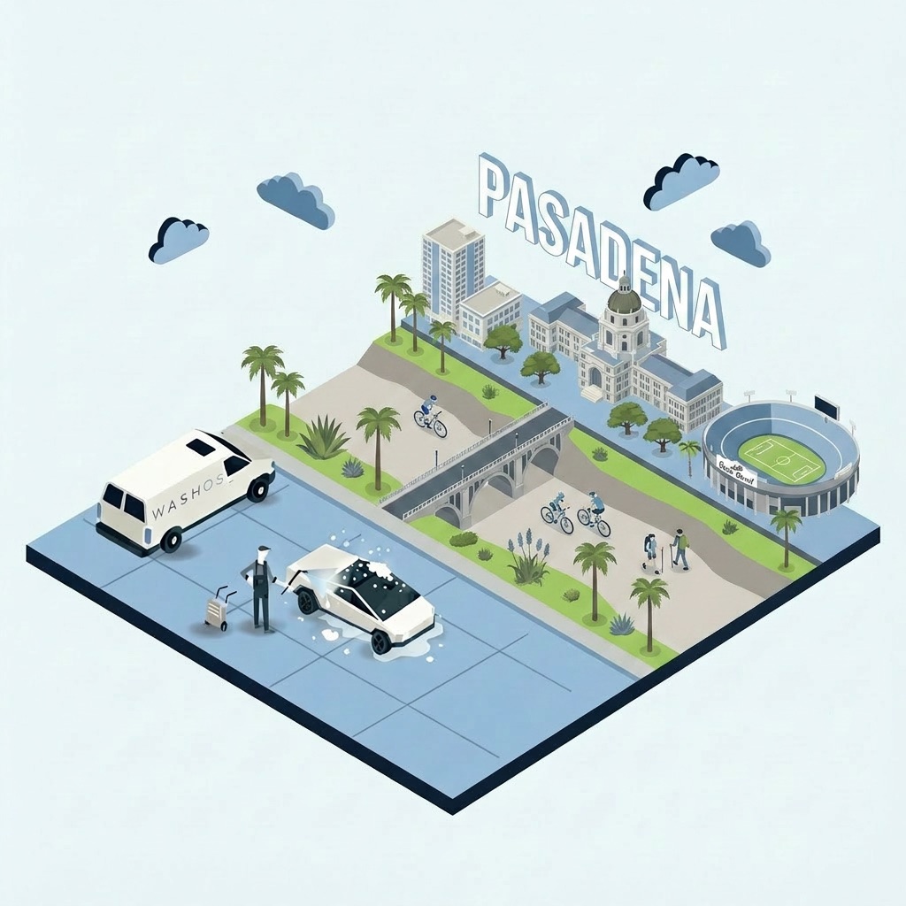 Mobile car detailing service at home in Pasadena