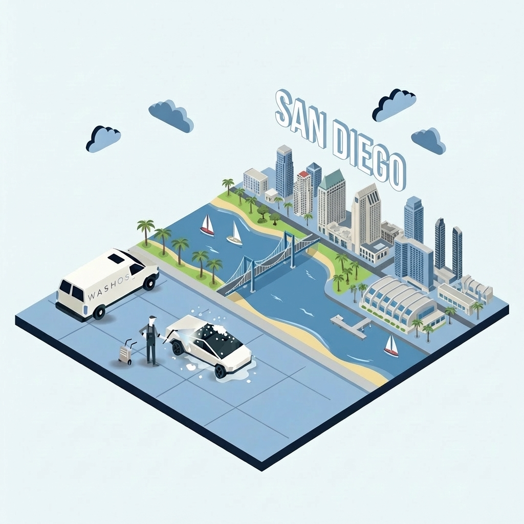 Mobile car detailing service at home in San Diego