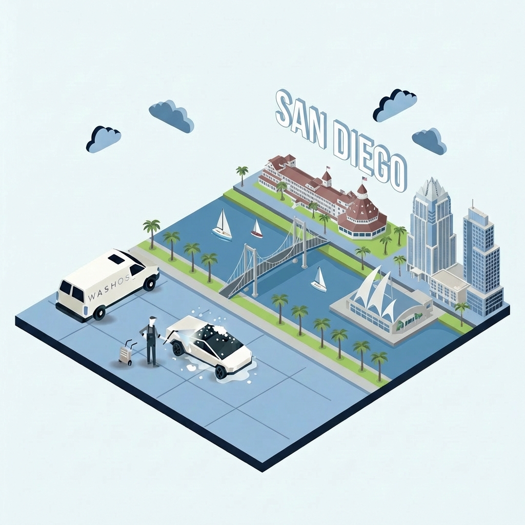 Mobile car detailing service at home in San Diego County