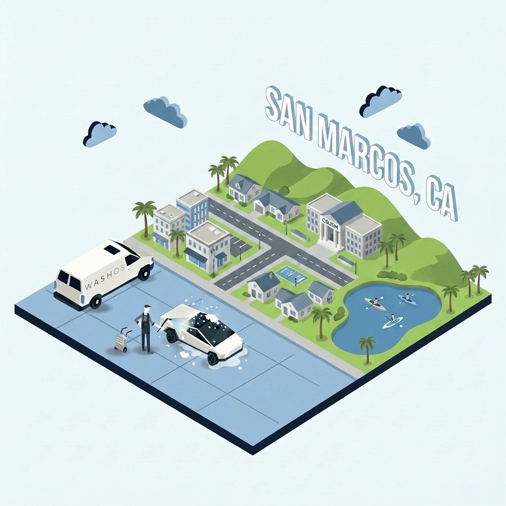 Mobile car detailing service at home in San Marcos