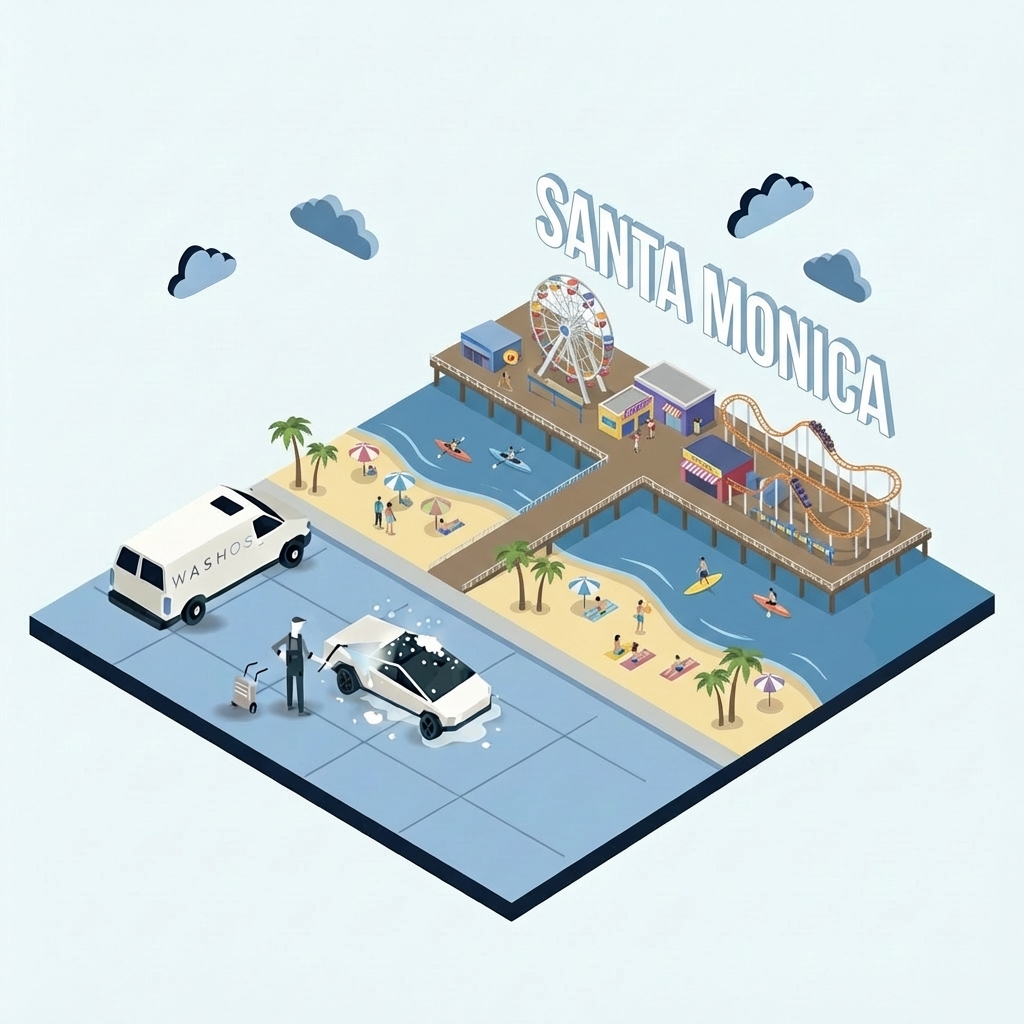 Mobile car detailing service at home in Santa Monica