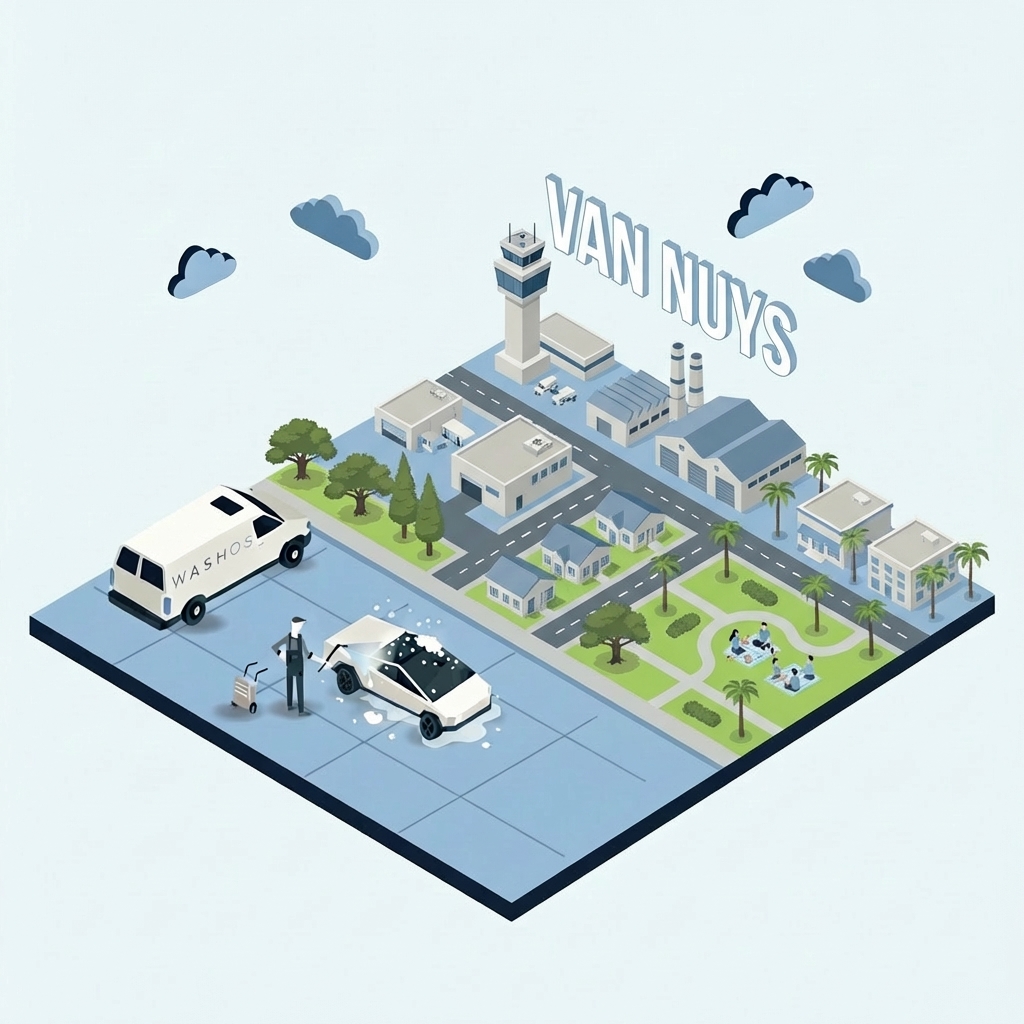 Mobile car detailing service at home in Van Nuys